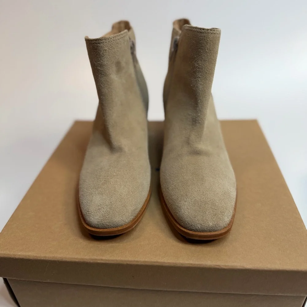 Lucky Brand Lilye suede bootie- size 7-  great condition - original box